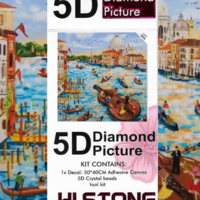ערכת תמונת יהלומים 5D HI STONE - ונציה על המים 30x30 ס