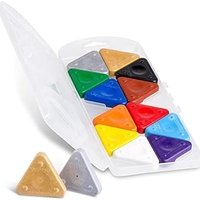 סט 12 צבעי שעווה משולשים לילדים PRIMO Junior