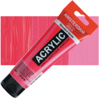 צבע אקריליק אמסטרדם מסדרת Standard – גוון אדום־סגלגל קבוע (Permanent Red Purple 348)