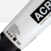 צבע אקריליק אמסטרדם מסדרת Standard – לבן טיטניום (Titanium White 105)