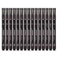סט 15 עטי פיגמנט שחורים לציור מדויק – Chotune Needle Pen