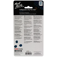 סט עט קליגרפיה טבילה 10 חלקים Mont Marte Calligraphy Dip Pen Set