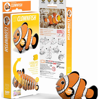 ערכת הרכבה תלת־ממדית דג ליצן EUGY – פאזל 3D מקרטון איכותי