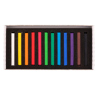 סט גירי פסטל רכים מרובעים 12 גוונים Koh-I-Noor Toison D'or