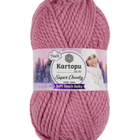 חוט סריגה עבה Kartopu Super Chunky – צבע ורוד בהיר