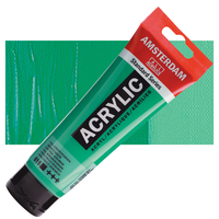 צבע אקרילי אמסטרדם סטנדרט – אמרלד ירוק (Emerald Green), שפופרת 120 מ״ל