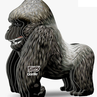 ערכת הרכבה תלת־ממדית גורילה EUGY – Gorilla פאזל 3D מקרטון