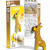 ערכת הרכבה תלת־ממדית ג'ירפה EUGY – פאזל 3D מקרטון איכותי