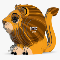 ערכת הרכבה תלת־ממדית אריה EUGY – Lion פאזל 3D מקרטון