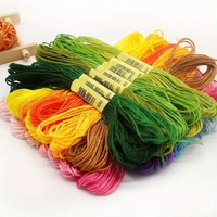 סט חוטי רקמה צבעוניים – 40 יחידות (100% כותנה)