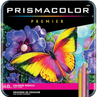 סט עפרונות צבעוניים מקצועי מבית Prismacolor Premier, הכולל 48 גוונים
