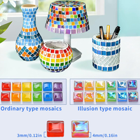 פסיפס זכוכית צבעוני ליצירה – 500 גרם (אבני פסיפס דקורטיביות)