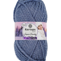 חוט צמר עבה לסריגה Kartopu Super – כחול
