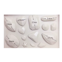 תבנית סיליקון אבני חן faceted – ליציקה