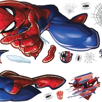 מדבקת קיר ענקית ספיידרמן – עיצוב תלת־ממדי