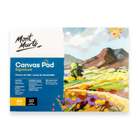 בלוק קנבס A4 לציור כולל 10 דפים Mont Marte Canvas Pad Signature