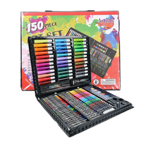 סט יצירה מקצועי 150 חלקים – ערכת ציור מלאה לילדים ולמבוגרים