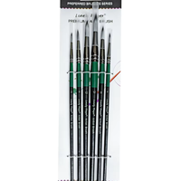 סט מכחולים מקצועיים לציור – 6 חלקים עגולים (Lonely Finger Artist Brush Set)