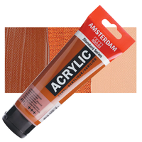 צבע אקרילי אמסטרדם סטנדרט – Burnt Sienna (חום שיינה), שפופרת 120 מ״ל