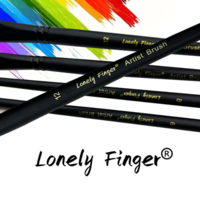 מברשת ציור שטוחה Lonely Finger® – גדלים לבחירה