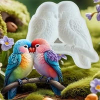 תבנית סיליקון לזוג תוכים – תבנית תלת־ממד לפרויקטים ביצירה ויציקות