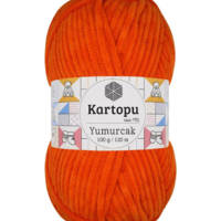 חוט קטיפה לסריגה Kartopu Yumurcak – צבע כתום