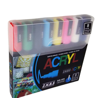 ערכת טושים אקריליים 8 צבעים 5M