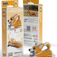 ערכת הרכבה תלת־ממדית כלב קורגי EUGY – Welsh Corgi פאזל 3D מקרטון
