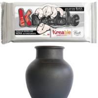 חימר מתייבש באוויר Kreable – צבע שחור 500 ג'