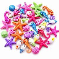 סט חרוזי ים צבעוניים לתכשיטים ויצירה – Ocean Theme Charms Beads Mix 100PCS