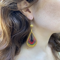 Colorful drop earrings - africa