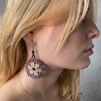 Mexican beaded earrings - lily