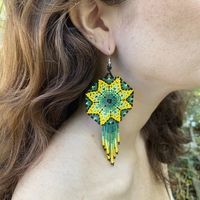 Mexican beaded earrings - mary