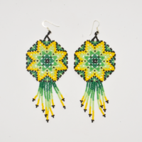 Mexican beaded earrings - mary