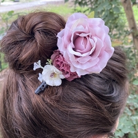 Flower hairclip - pure