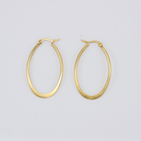 Elliptical hoop earrings