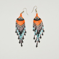 Mexican beaded earrings - sahara