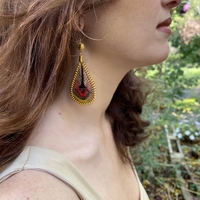 Colorful drop earrings - africa