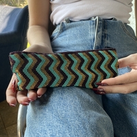 Mexican beaded purse - zigzag - Sold out