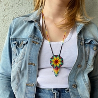 Mexican beaded necklace - peyote