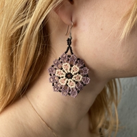 Mexican beaded earrings - lily