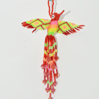 Beaded hummingbird - red