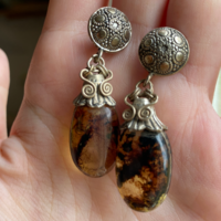 Amber earrings