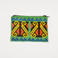 Mexican beaded purse - python