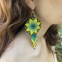 Mexican beaded earrings - mary