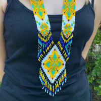 Mexican shamanic necklace - sun