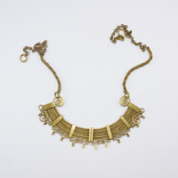 Handmade tribal brass necklace