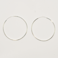 big silver hoop earrings