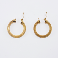 Designed hoop earrings