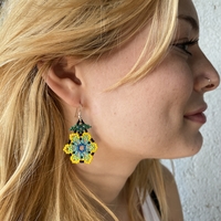 Mexican beaded earrings - bud